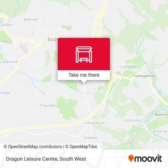Dragon Leisure Centre map