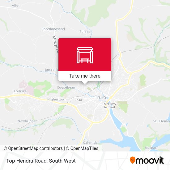Top Hendra Road map