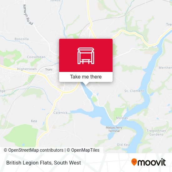 British Legion Flats map