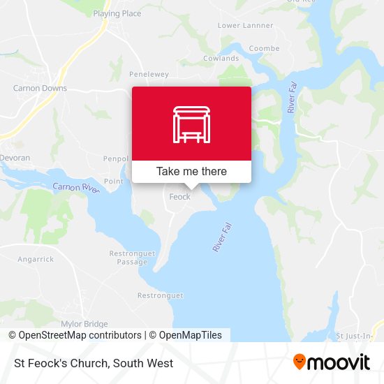 St Feock's Church map