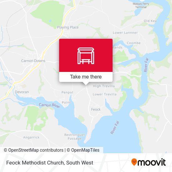 Feock Methodist Church map