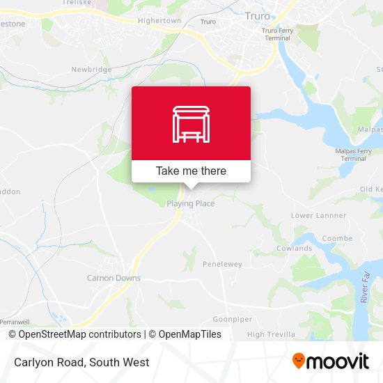 Carlyon Road map