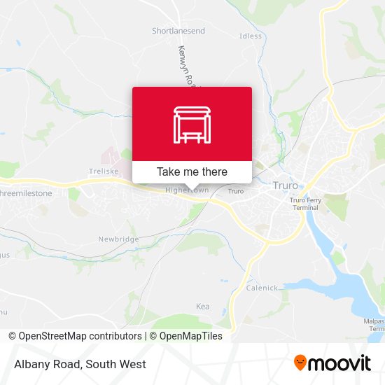 Albany Road map