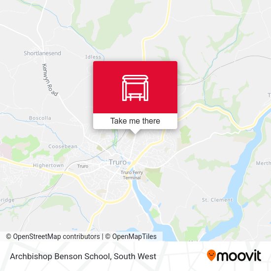 Archbishop Benson School map