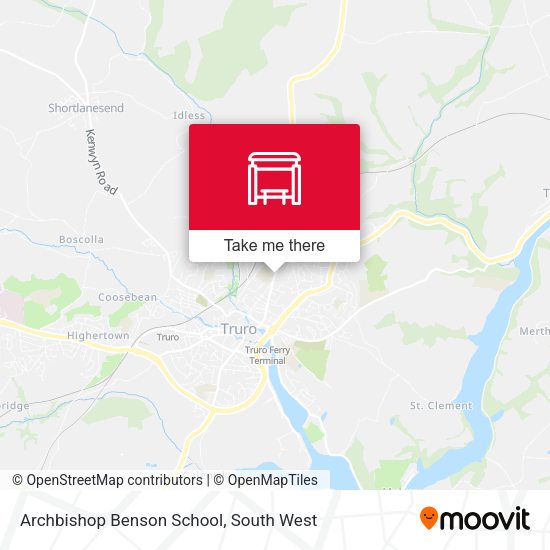 Archbishop Benson School, Truro map