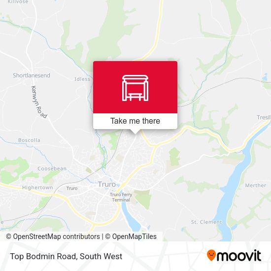 Top Bodmin Road map