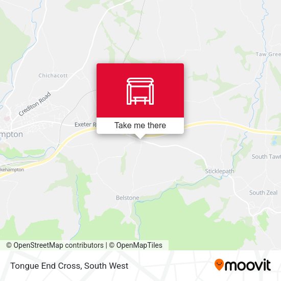 Tongue End Cross map