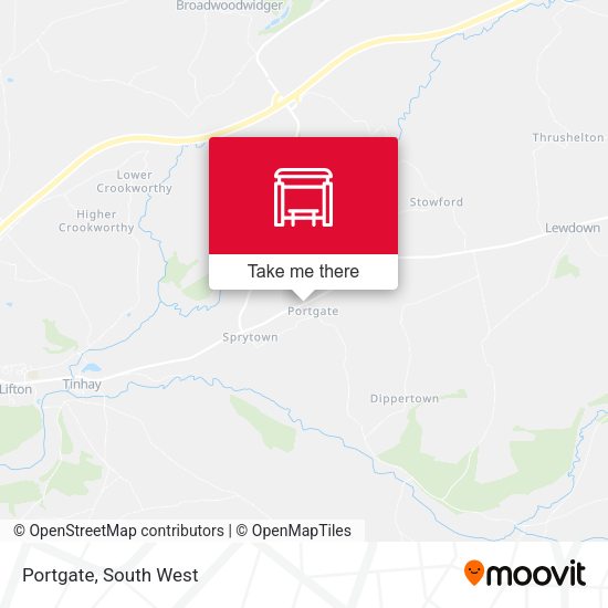 Portgate map