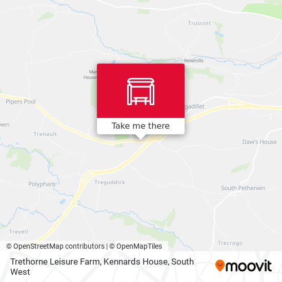 Trethorne Leisure Farm, Kennards House map