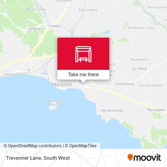 Trevenner Lane map
