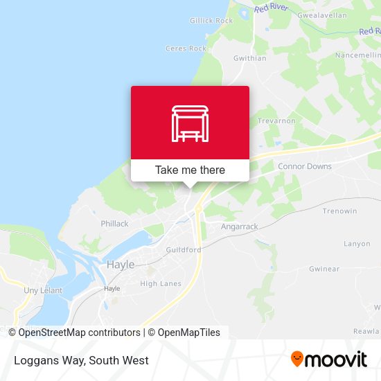 Loggans Way map