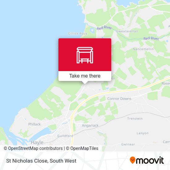 St Nicholas Close map