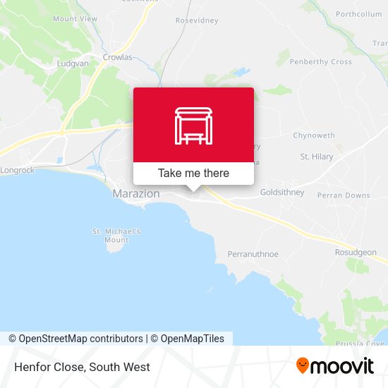 Henfor Close map