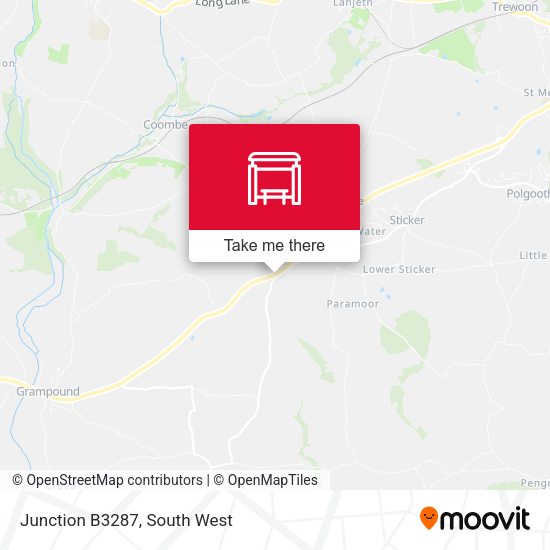Junction B3287 map