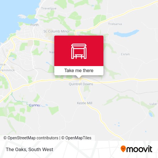The Oaks map
