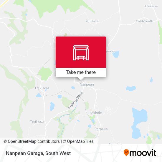 Nanpean Garage map
