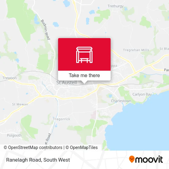 Ranelagh Road map