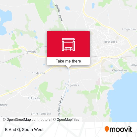B And Q map