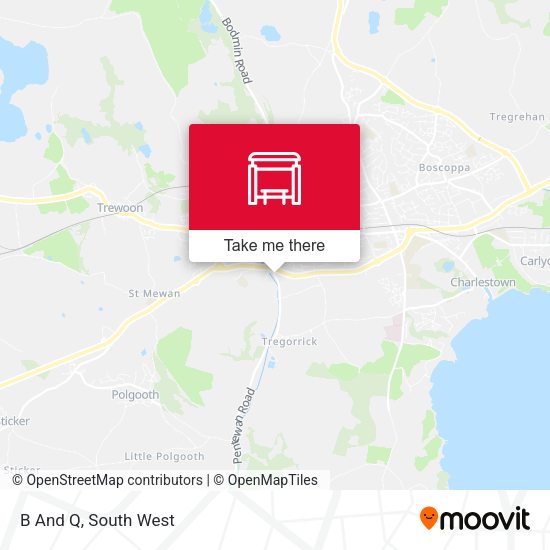 B And Q, St Austell map