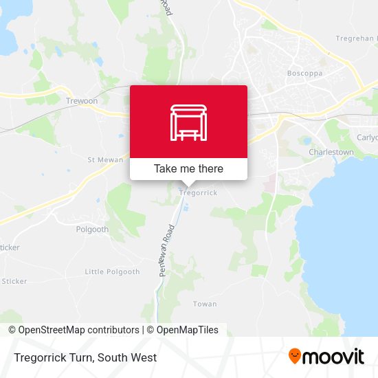 Tregorrick Turn map