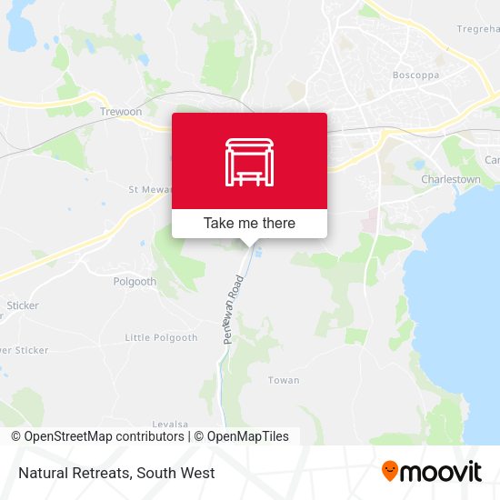 Natural Retreats map