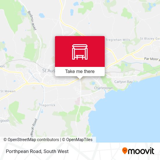 Porthpean Road map