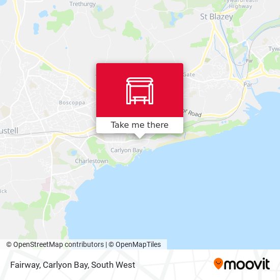 Fairway, Carlyon Bay map