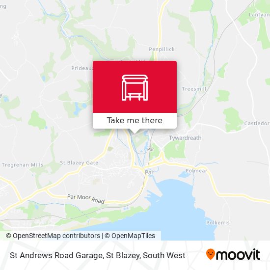 St Andrews Road Garage, St Blazey map