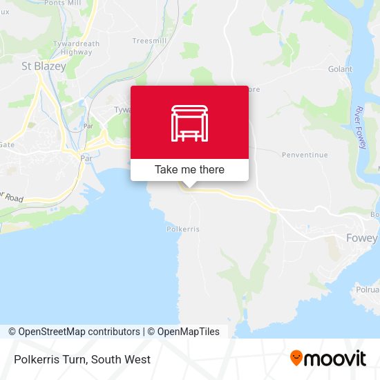 Polkerris Turn map