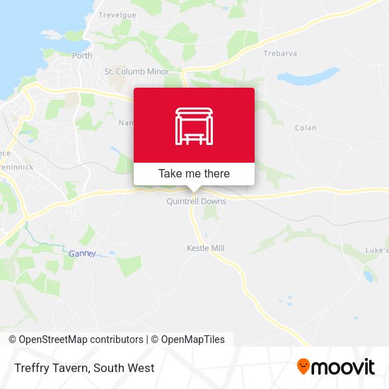 Treffry Tavern map