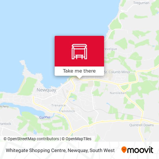 Whitegate Shopping Centre, Newquay map