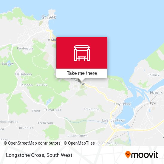 Longstone Cross map