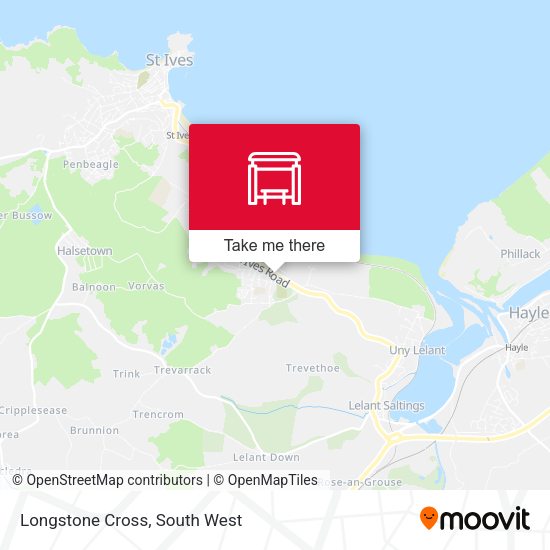 Longstone Cross map