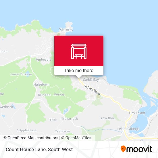 Count House Lane map