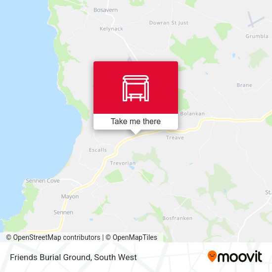 Friends Burial Ground map