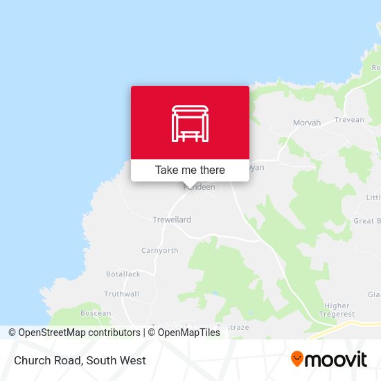 Church Road map
