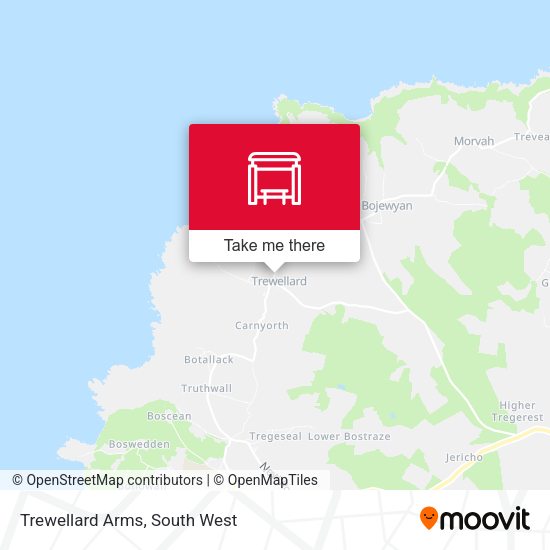 Trewellard Arms map