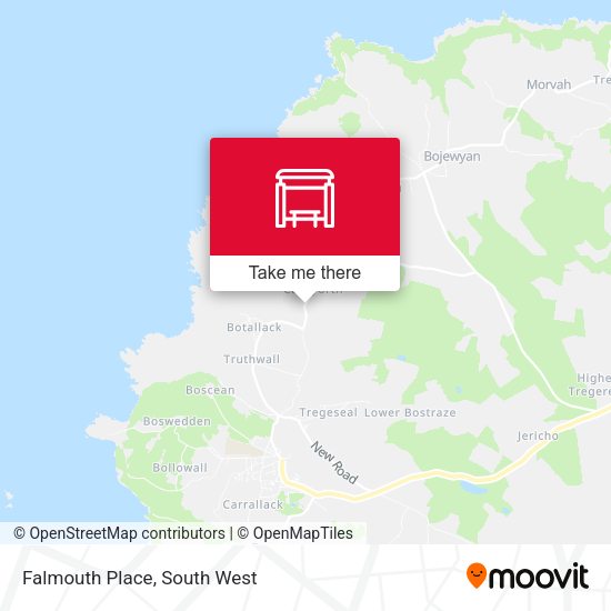 Falmouth Place map