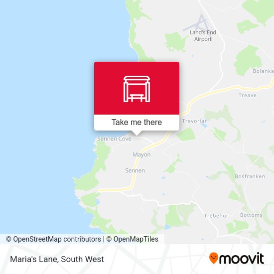 Maria's Lane map