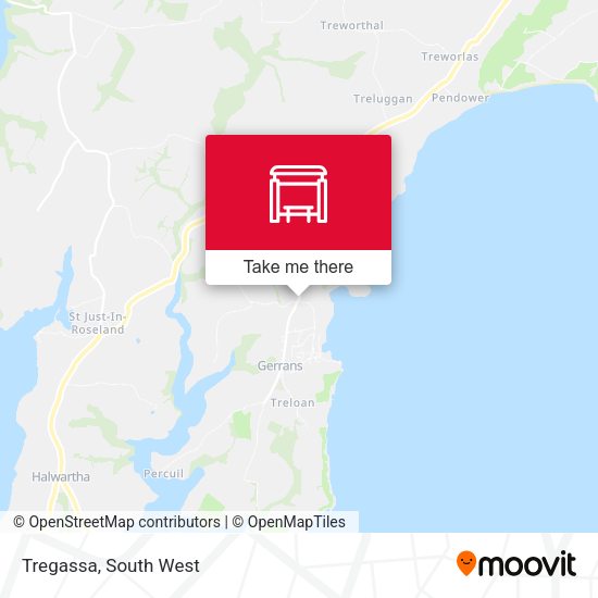Tregassa map
