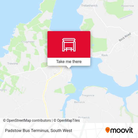 Padstow Bus Terminus map