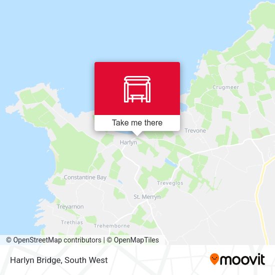 Harlyn Bridge map