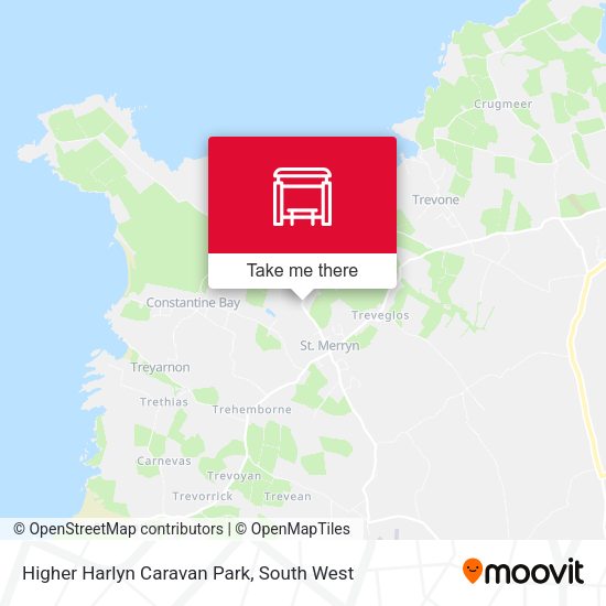 Higher Harlyn Caravan Park map