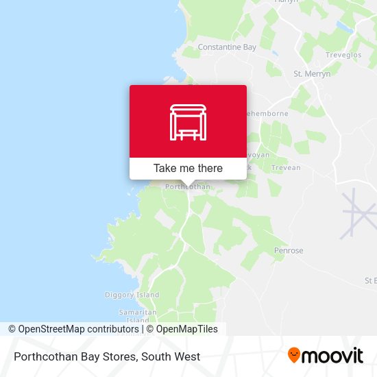 Porthcothan Bay Stores map