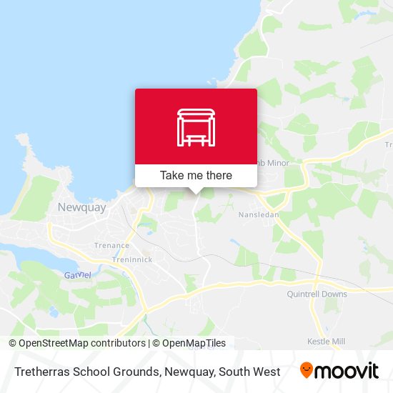 Tretherras School Grounds, Newquay map