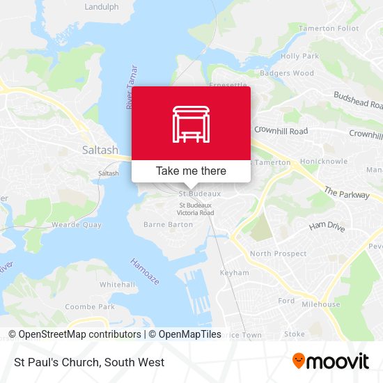 St Paul's Church map