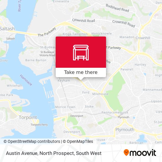 Austin Avenue, North Prospect map