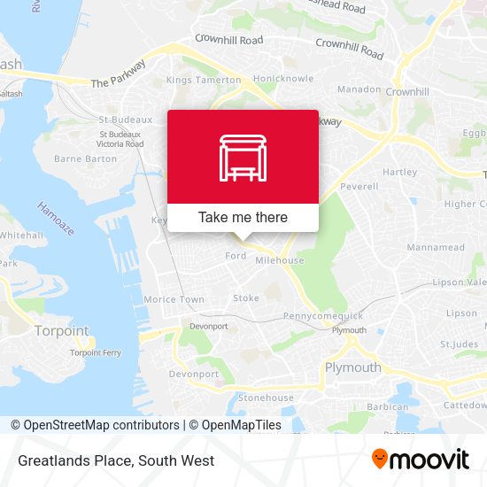 Greatlands Place map