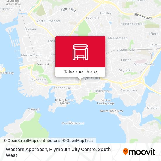 Western Approach, Plymouth City Centre map