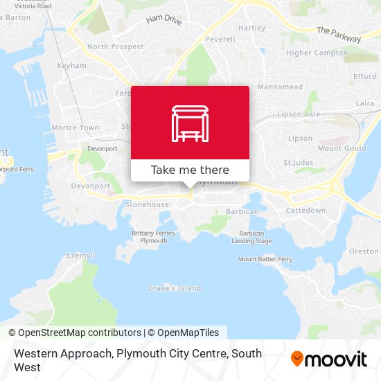 Western Approach, Plymouth City Centre map
